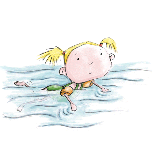 Girl swimming